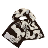 PRE-ORDER // saendorn x Fred Nussbaum Logo Wool Scarf *brown/cream