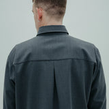 wool shirt jacket *anthracite