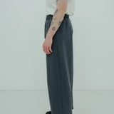 wide wool pants *anthracite