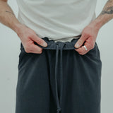 wide wool pants *anthracite