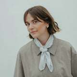 square scarf * blue stripe