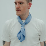square scarf * sky blue