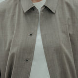 wool shirt jacket *beige