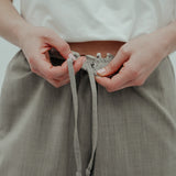 wide wool pants *beige