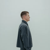 wool shirt jacket *anthracite