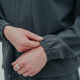 wool shirt jacket *anthracite