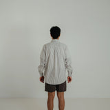 shirt ls *brown stripe