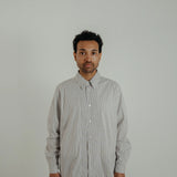 shirt ls *brown stripe