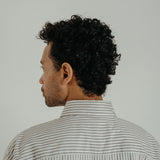 shirt ls *brown stripe