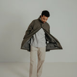 anorak *greyish green