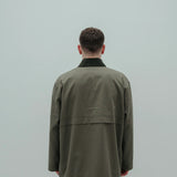 reworked oversized anorak *greyish green