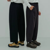 wide technical pants *black