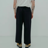 wide technical pants *black