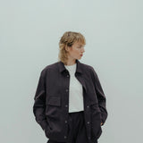 wide technical shirt *chocolate brown