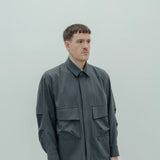 wide technical shirt *dark grey