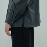 wide technical shirt *dark grey