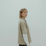 popover shirt *dark sand