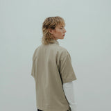 popover shirt *dark sand