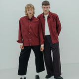 overshirt *wine red