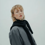 Triangle Wool Scarf Large *black