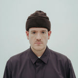 wool beanie *chocolate brown