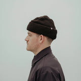 wool beanie *chocolate brown