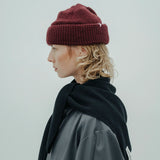 wool beanie *wine red
