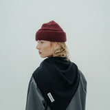 wool beanie *wine red