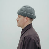 wool beanie short *light grey