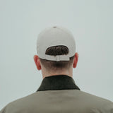 base cap * cream/olive green