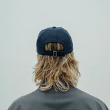 base cap * dark navy wool