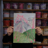 pink horse | Fred Nussbaum - art print