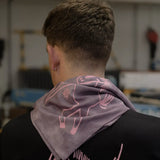 pink horse satin scarf – FRED NUSSBAUM edition *purple