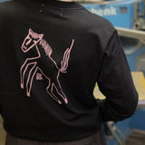 pink horse t-shirt LS – FRED NUSSBAUM edition *black
