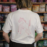 pink horse t-shirt – FRED NUSSBAUM edition *white